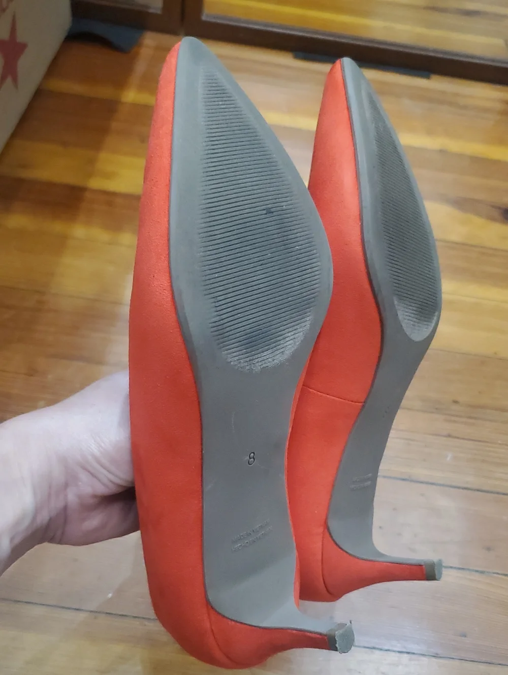 Faux Suede Kitten Heel
